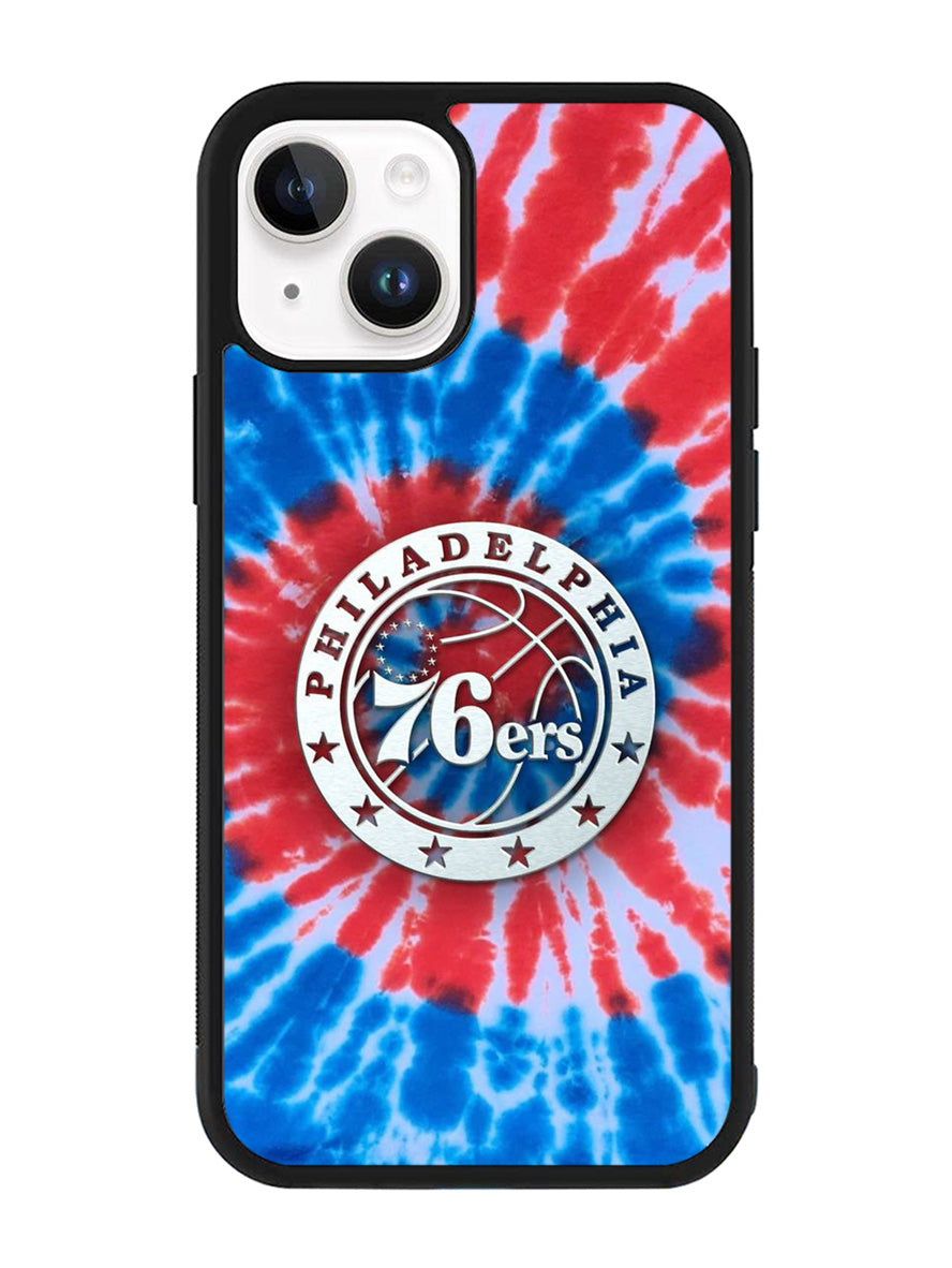 Philadelphia 76ers Tie Dye Style Logo iPhone 14 Case QC10542
