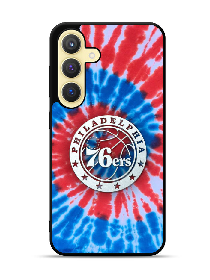 Philadelphia 76ers Tie Dye Style Logo Samsung Galaxy S24 FE 5G Case OV10542