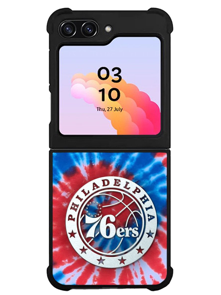 Philadelphia 76ers Tie Dye Style Logo Samsung Galaxy Z Flip 5 5G 2023 Case OV10542