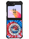 Philadelphia 76ers Tie Dye Style Logo Samsung Galaxy Z Flip 5 5G 2023 Case OV10542