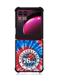 Philadelphia 76ers Tie Dye Style Logo Motorola Moto Razr Plus 2023 , Moto Razr+ 2023 Case OV10542