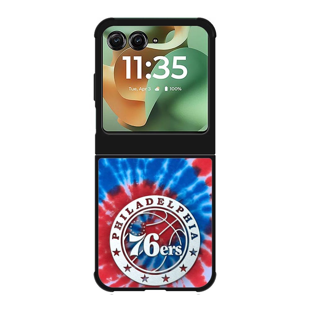 Philadelphia 76ers Tie Dye Style Logo Motorola Moto RAZR 2025 Case OV10542