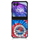 Philadelphia 76ers Tie Dye Style Logo Motorola Moto Razr Plus 2024 , Moto Razr+ 2024 Case OV10542