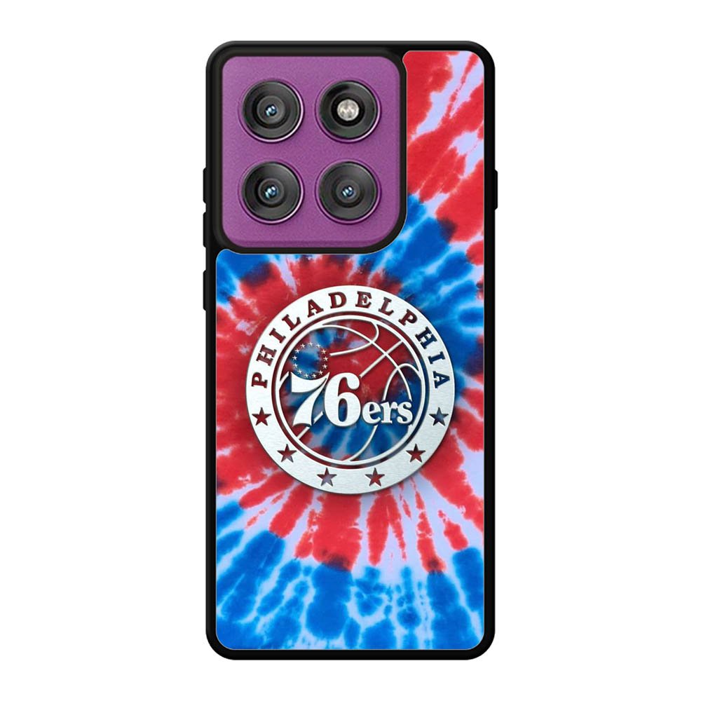 Philadelphia 76ers Tie Dye Style Logo Motorola Moto Edge 60 Pro Case QC10542