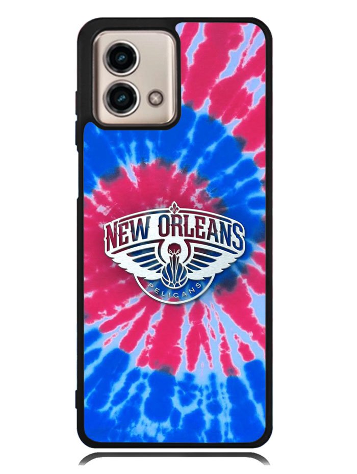 New Orleans Pelicans Tie Dye Style Logo Motorola Moto G Stylus 5G 2023 Case OV10512