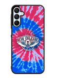 New Orleans Pelicans Tie Dye Style Logo Samsung Galaxy A35 5G Case OV10512