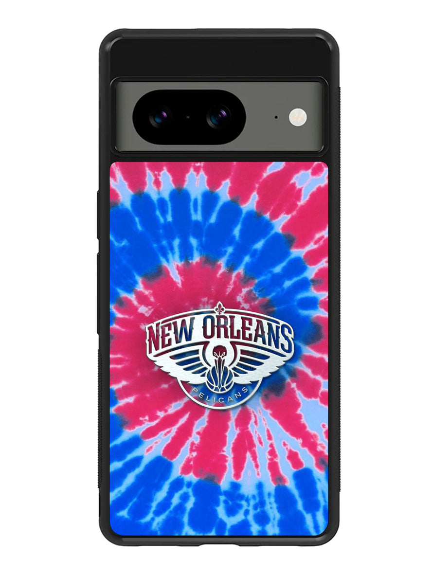New Orleans Pelicans Tie Dye Style Logo Google Pixel 8 Case QC10512