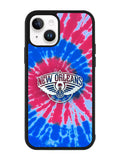 New Orleans Pelicans Tie Dye Style Logo iPhone 14 Case QC10512