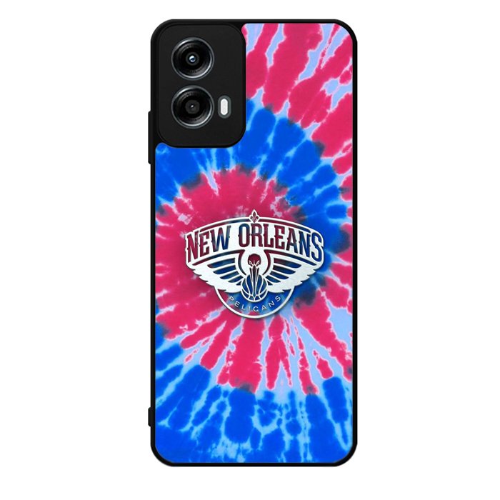 New Orleans Pelicans Tie Dye Style Logo Motorola Moto G Play 2024 Case OV10512