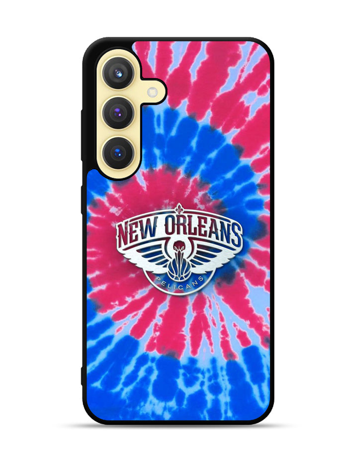 New Orleans Pelicans Tie Dye Style Logo Samsung Galaxy S25 Plus 5G , Samsung Galaxy S25+ 5G Case OV10512