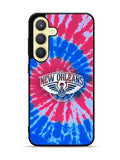 New Orleans Pelicans Tie Dye Style Logo Samsung Galaxy S25 5G Case OV10512