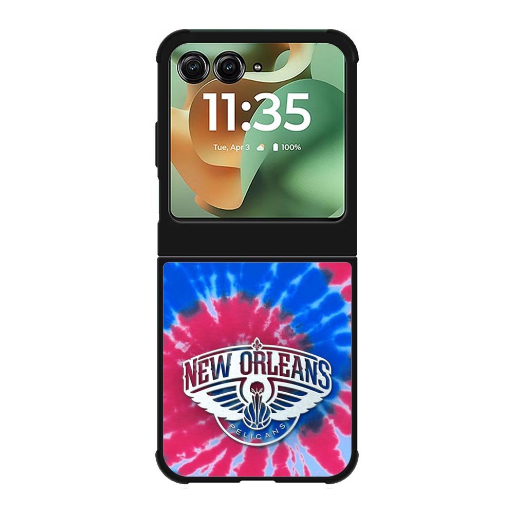 New Orleans Pelicans Tie Dye Style Logo Motorola Moto RAZR 2025 Case OV10512