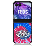 New Orleans Pelicans Tie Dye Style Logo Motorola Moto Razr Plus 2024 , Moto Razr+ 2024 Case OV10512