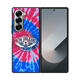 New Orleans Pelicans Tie Dye Style Logo Samsung Galaxy Z Fold 7 5G Case OV10512
