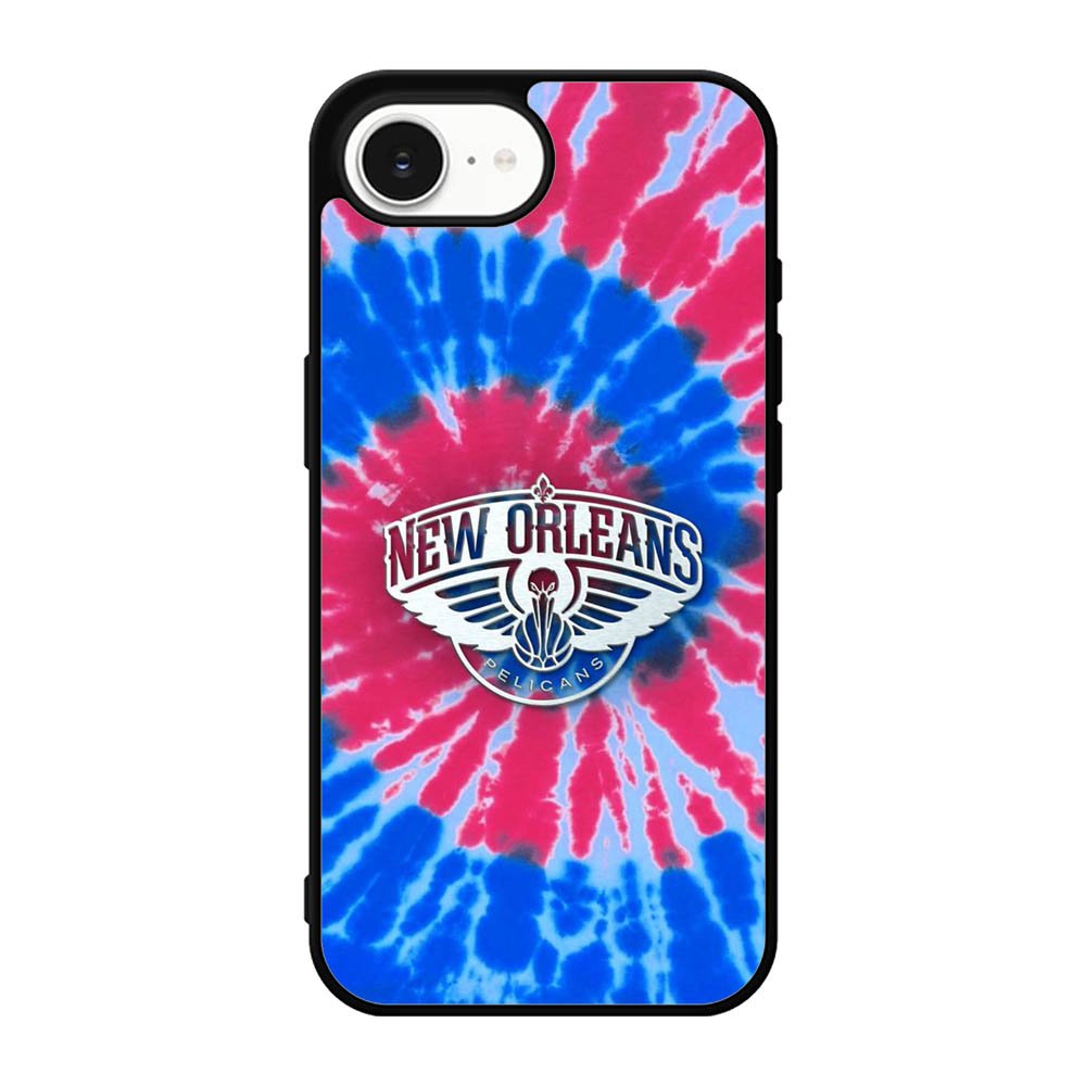 New Orleans Pelicans Tie Dye Style Logo iPhone 17e Case OV10512