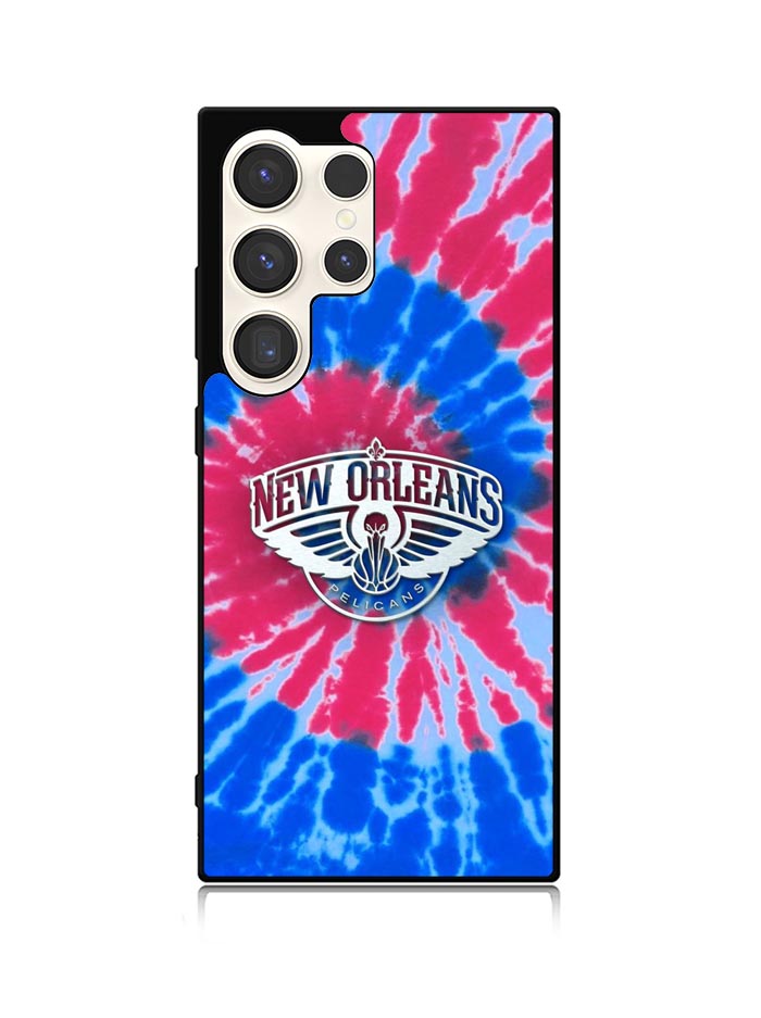 New Orleans Pelicans Tie Dye Style Logo Samsung Galaxy S25 Ultra 5G Case QC10512