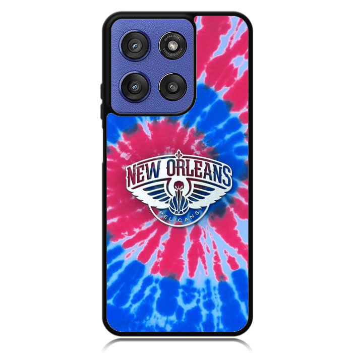 New Orleans Pelicans Tie Dye Style Logo Motorola Moto G Stylus 5G 2025 Case OV10512