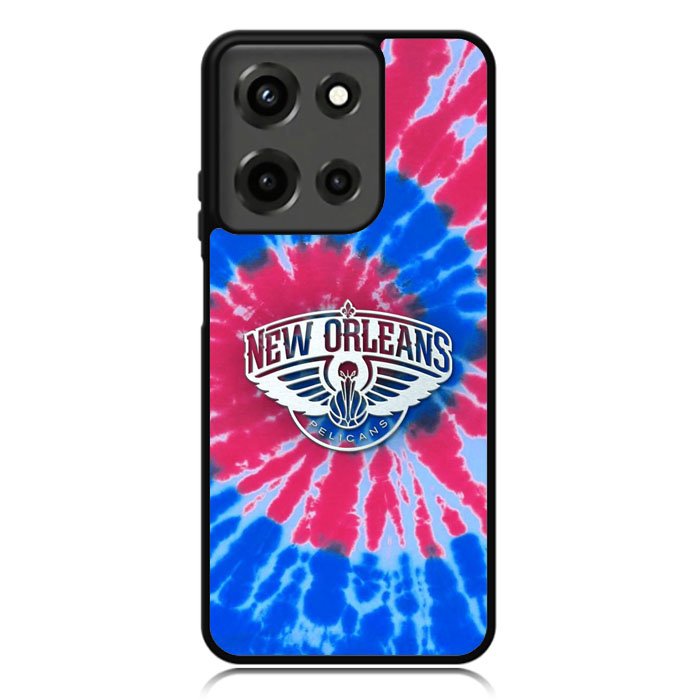 New Orleans Pelicans Tie Dye Style Logo Motorola Moto G 5G 2025 Case OV10512