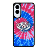 New Orleans Pelicans Tie Dye Style Logo Samsung Galaxy S25 Edge 5G Case OV10512