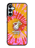 Miami Heat Tie Dye Style Logo Samsung Galaxy A35 5G Case OV10493