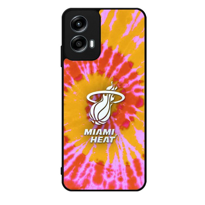 Miami Heat Tie Dye Style Logo Motorola Moto G Play 2024 Case OV10493