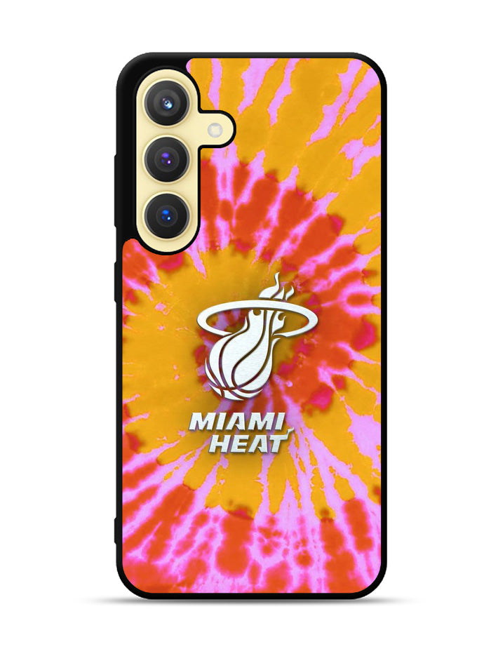 Miami Heat Tie Dye Style Logo Samsung Galaxy S25 Plus 5G , Samsung Galaxy S25+ 5G Case OV10493