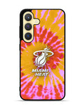 Miami Heat Tie Dye Style Logo Samsung Galaxy S25 Plus 5G , Samsung Galaxy S25+ 5G Case OV10493