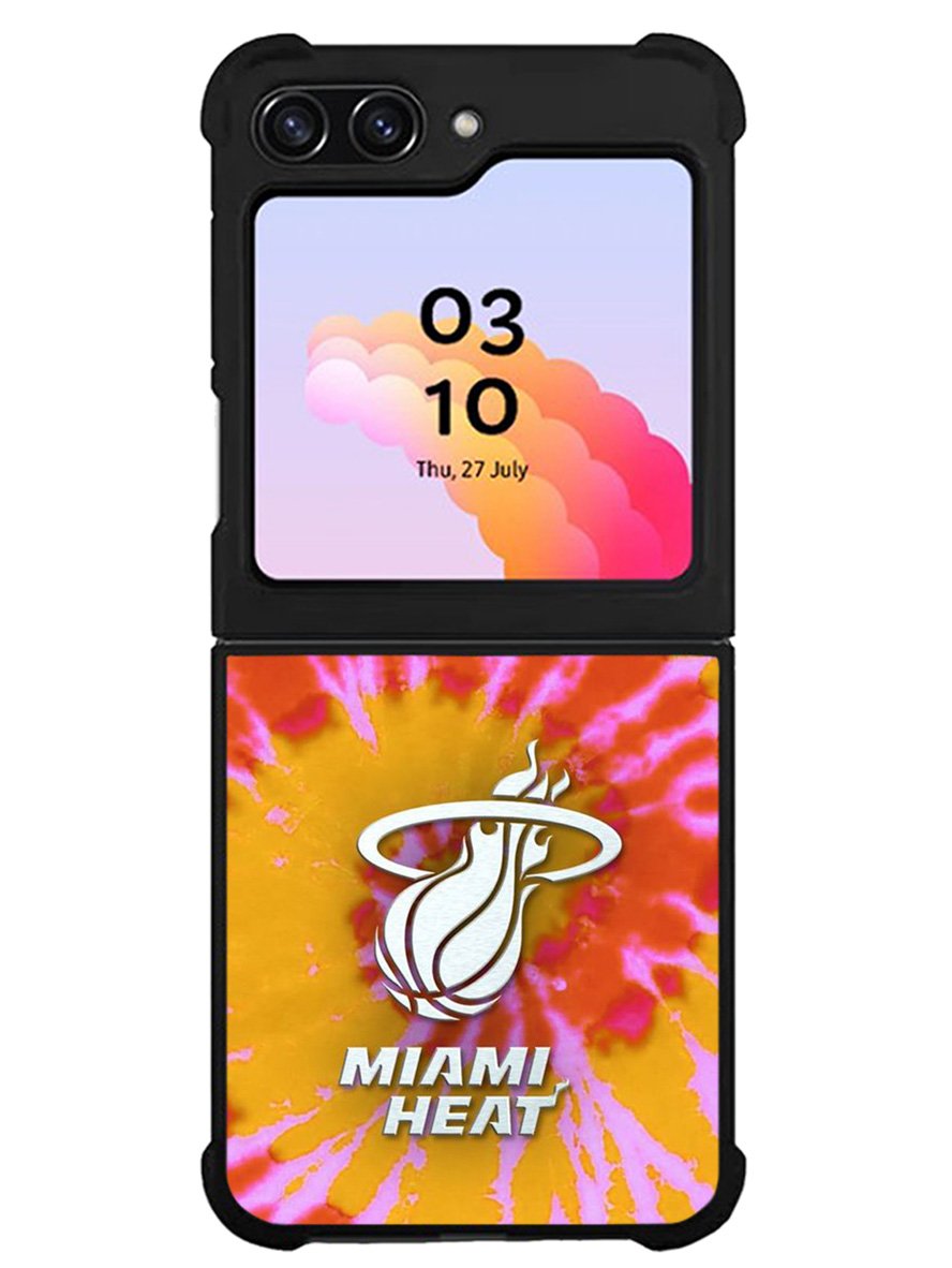 Miami Heat Tie Dye Style Logo Samsung Galaxy Z Flip 5 5G 2023 Case OV10493