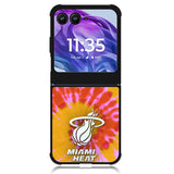 Miami Heat Tie Dye Style Logo Motorola Moto Razr Plus 2024 , Moto Razr+ 2024 Case OV10493
