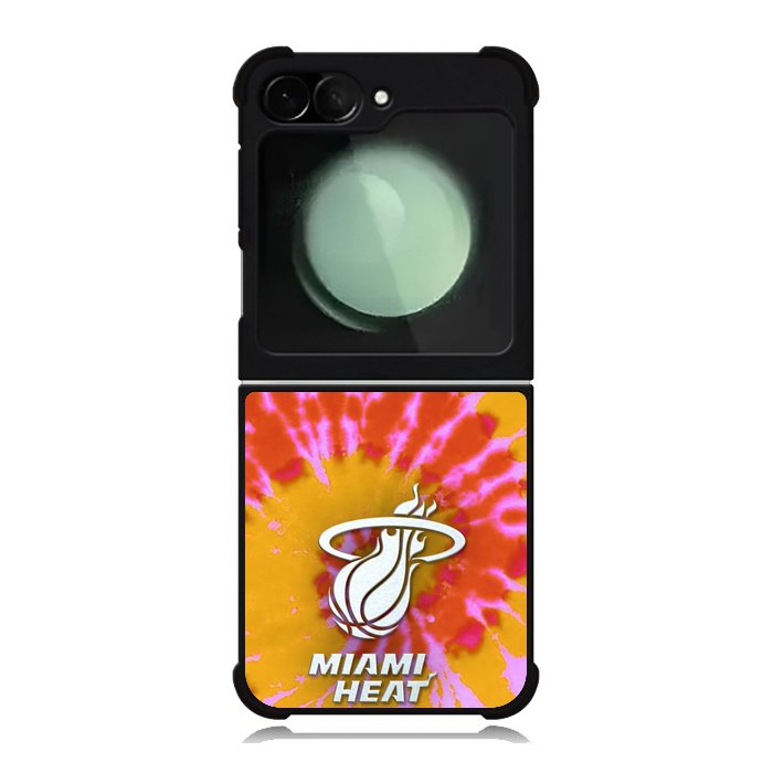 Miami Heat Tie Dye Style Logo Samsung Galaxy Z Flip 6 5G 2024 Case OV10493