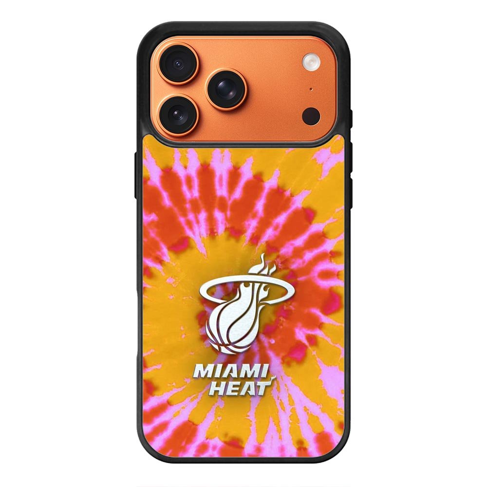 Miami Heat Tie Dye Style Logo iPhone 17 Pro Max Case OV10493