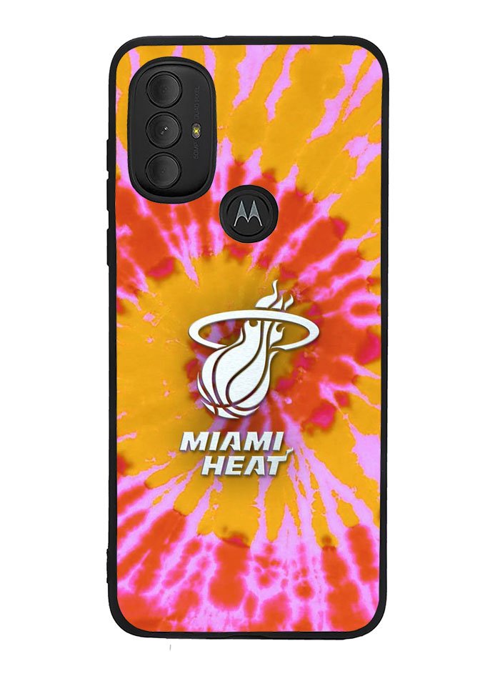 Miami Heat Tie Dye Style Logo Motorola Moto G Pure 2021 , Moto G Power 2022 Case OV10493