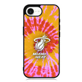 Miami Heat Tie Dye Style Logo iPhone 16e Case OV10493