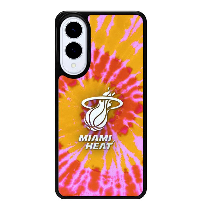 Miami Heat Tie Dye Style Logo Samsung Galaxy S25 Edge 5G Case OV10493