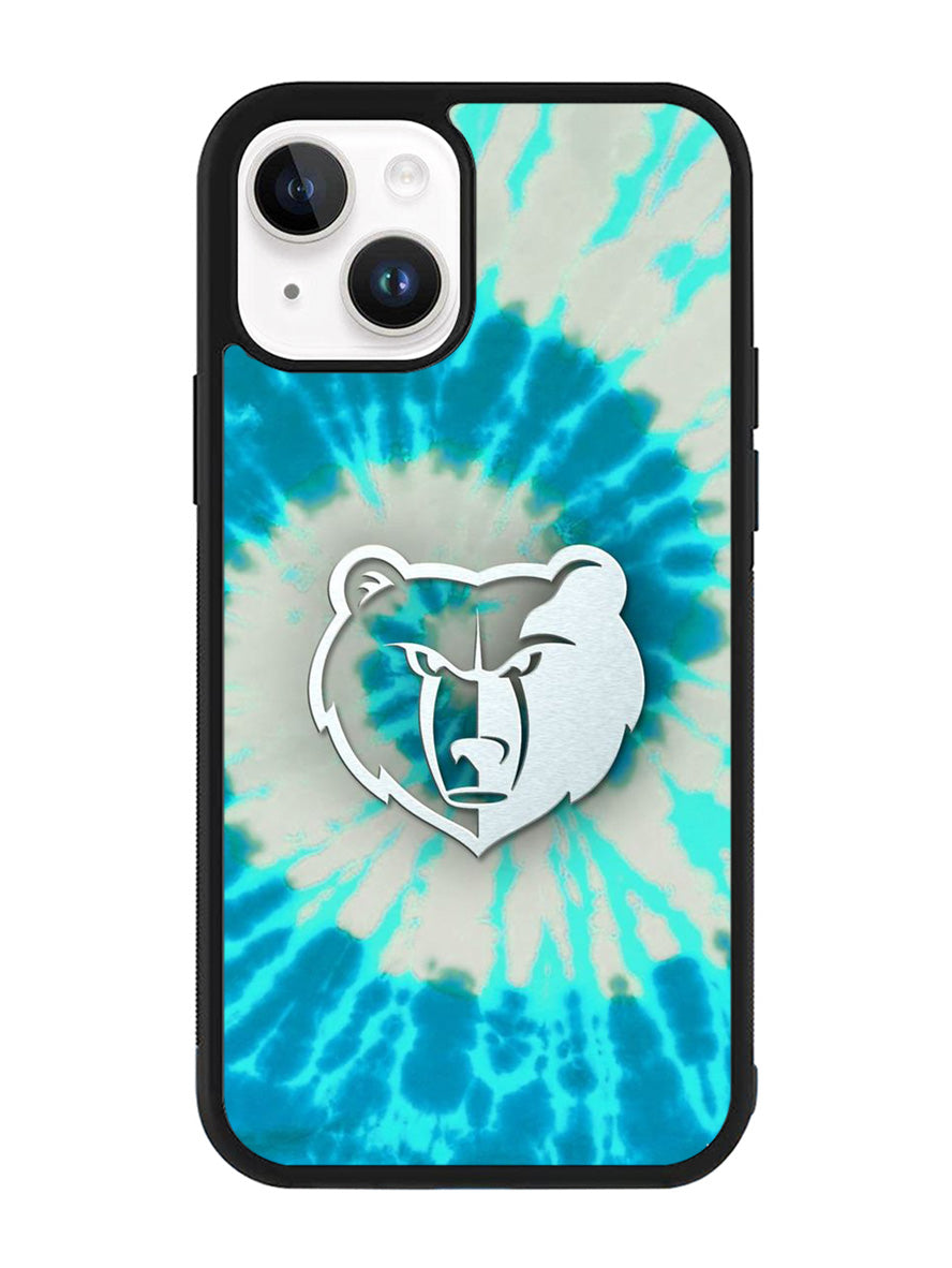 Memphis Grizzlies Tie Dye Style Logo iPhone 14 Plus Case QC10491