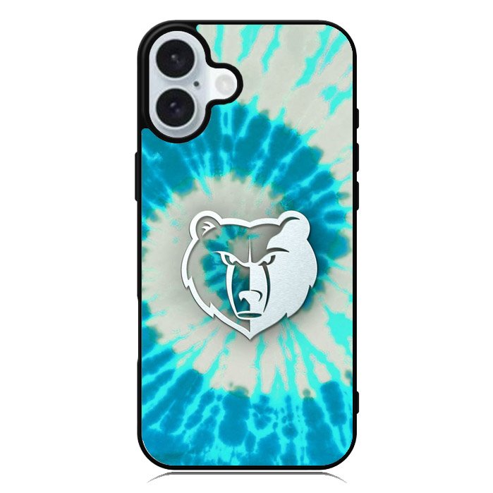 Memphis Grizzlies Tie Dye Style Logo iPhone 16 Case QC10491