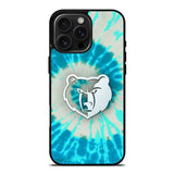 Memphis Grizzlies Tie Dye Style Logo iPhone 16 Pro Case OV10491