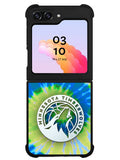 Minnesota Timberwolves Tie Dye Style Logo Samsung Galaxy Z Flip 5 5G 2023 Case OV10499