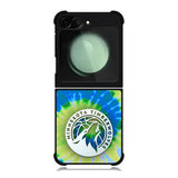 Minnesota Timberwolves Tie Dye Style Logo Samsung Galaxy Z Flip 6 5G 2024 Case OV10499