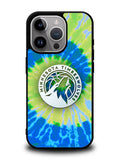 Minnesota Timberwolves Tie Dye Style Logo iPhone 16 Pro Max Case OV10499