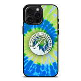 Minnesota Timberwolves Tie Dye Style Logo iPhone 16 Pro Max Case OV10499