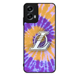 Los Angeles Lakers Tie Dye Style Logo Motorola Moto G Play 2024 Case OV10624
