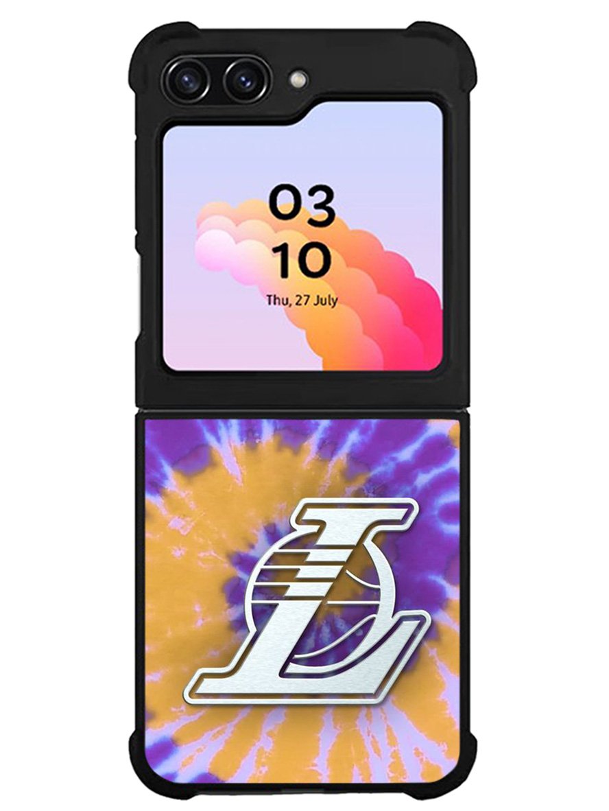 Los Angeles Lakers Tie Dye Style Logo Samsung Galaxy Z Flip 5 5G 2023 Case OV10624
