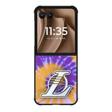 Los Angeles Lakers Tie Dye Style Logo Motorola Moto RAZR Plus 2025 Case OV10624