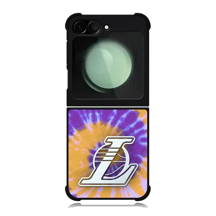 Los Angeles Lakers Tie Dye Style Logo Samsung Galaxy Z Flip 6 5G 2024 Case OV10624