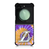 Los Angeles Lakers Tie Dye Style Logo Samsung Galaxy Z Flip 6 5G 2024 Case OV10624