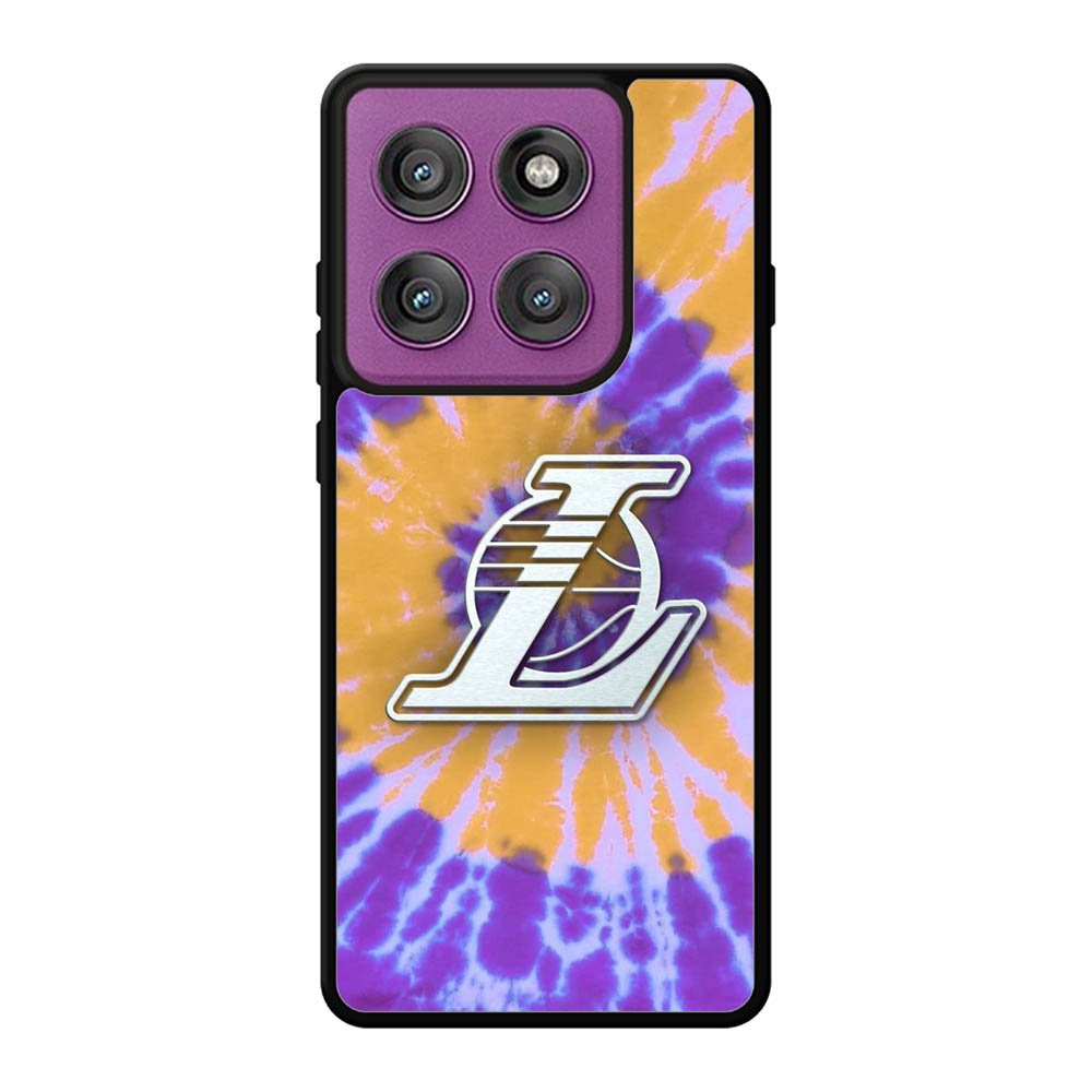 Los Angeles Lakers Tie Dye Style Logo Motorola Moto Edge 60 Pro Case QC10624