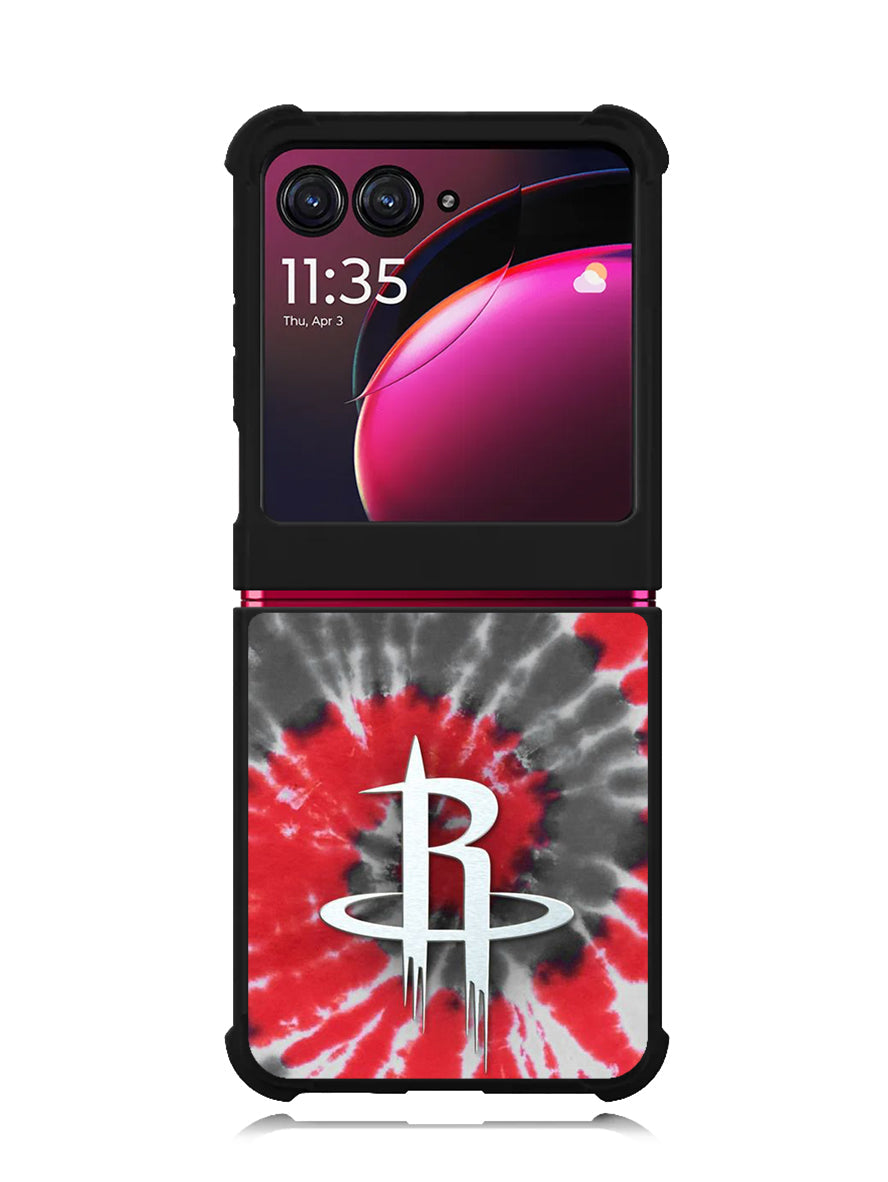 Houston Rockets Tie Dye Style Logo Motorola Moto Razr Plus 2023 , Moto Razr+ 2023 Case OV10593