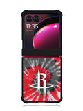 Houston Rockets Tie Dye Style Logo Motorola Moto Razr Plus 2023 , Moto Razr+ 2023 Case OV10593