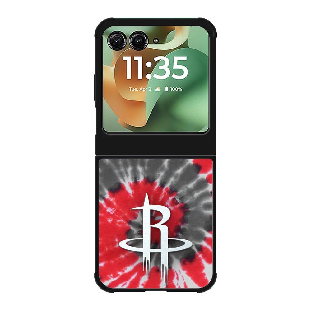 Houston Rockets Tie Dye Style Logo Motorola Moto RAZR 2025 Case OV10593